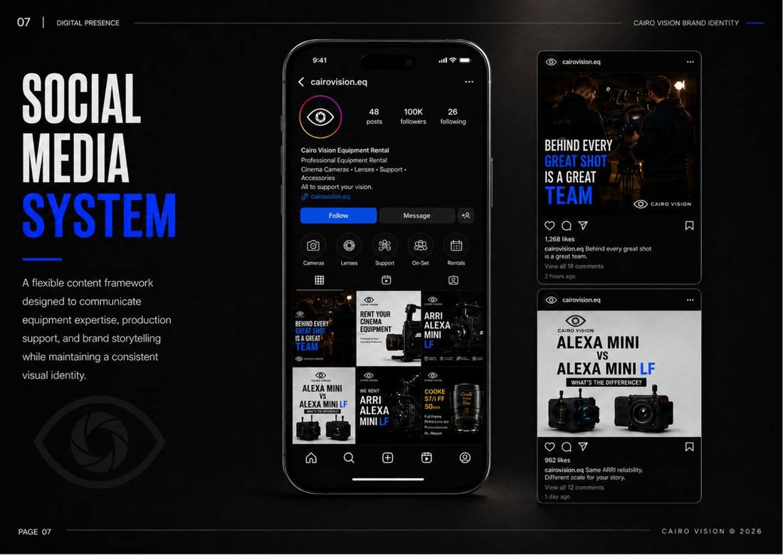 Cairo Vision — Page 07, social-media system