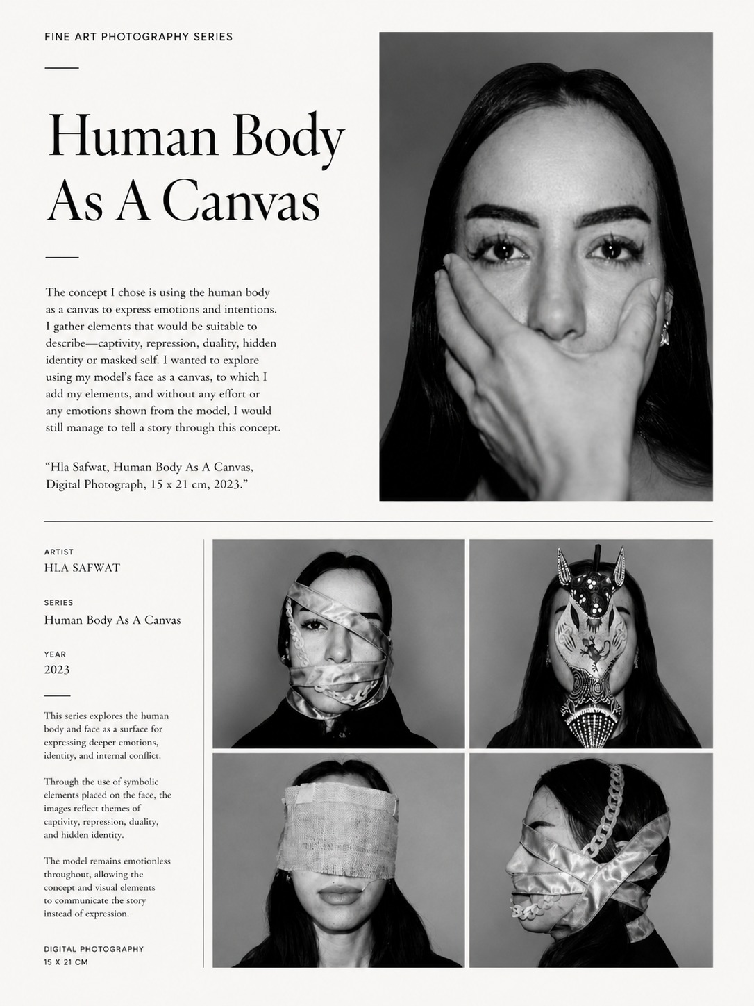 Human Body As A Canvas — fine art photography series, 2023