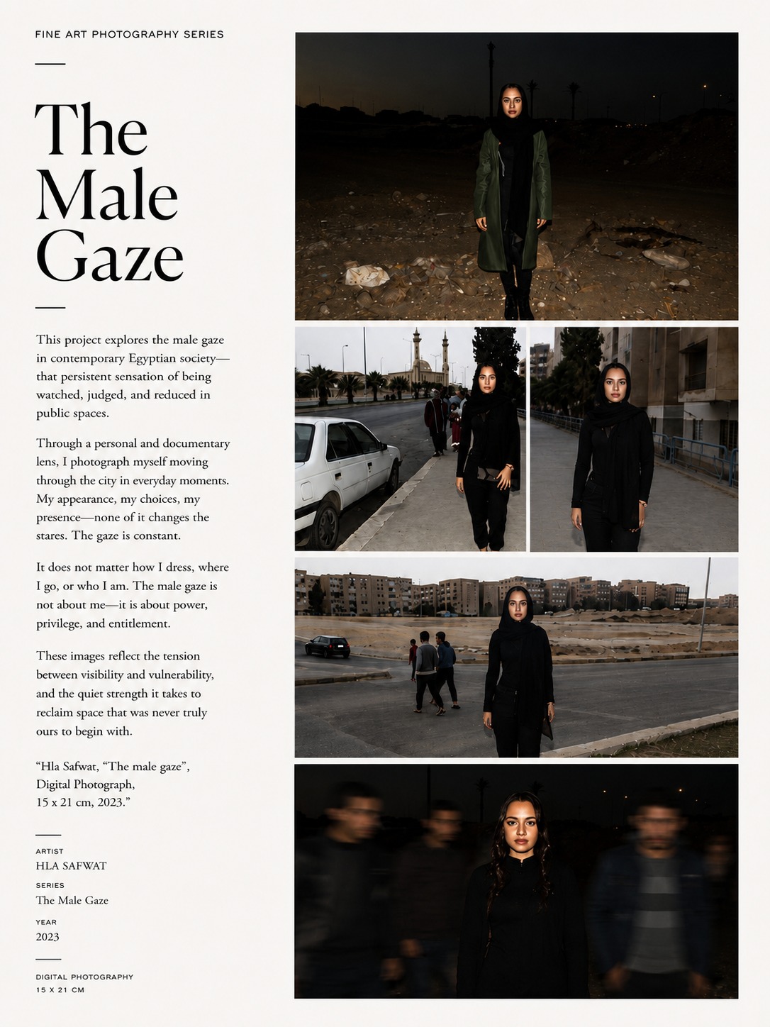 The Male Gaze — fine art photography series, 2023