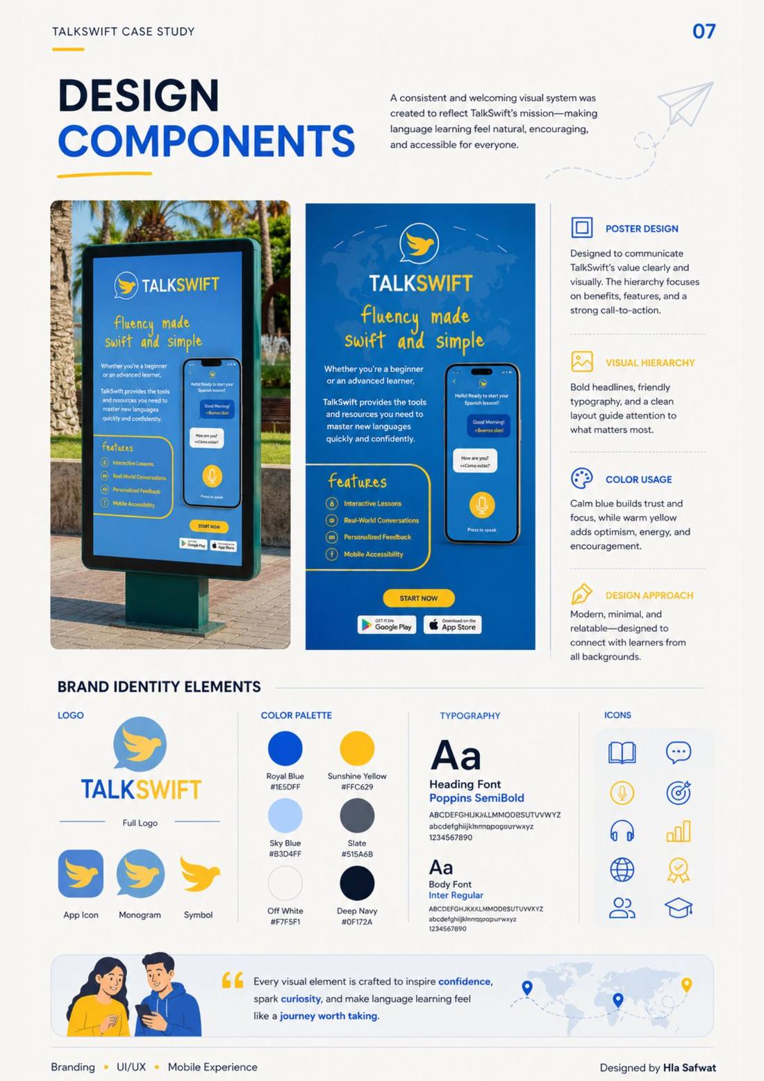 TalkSwift — Page 07, design components