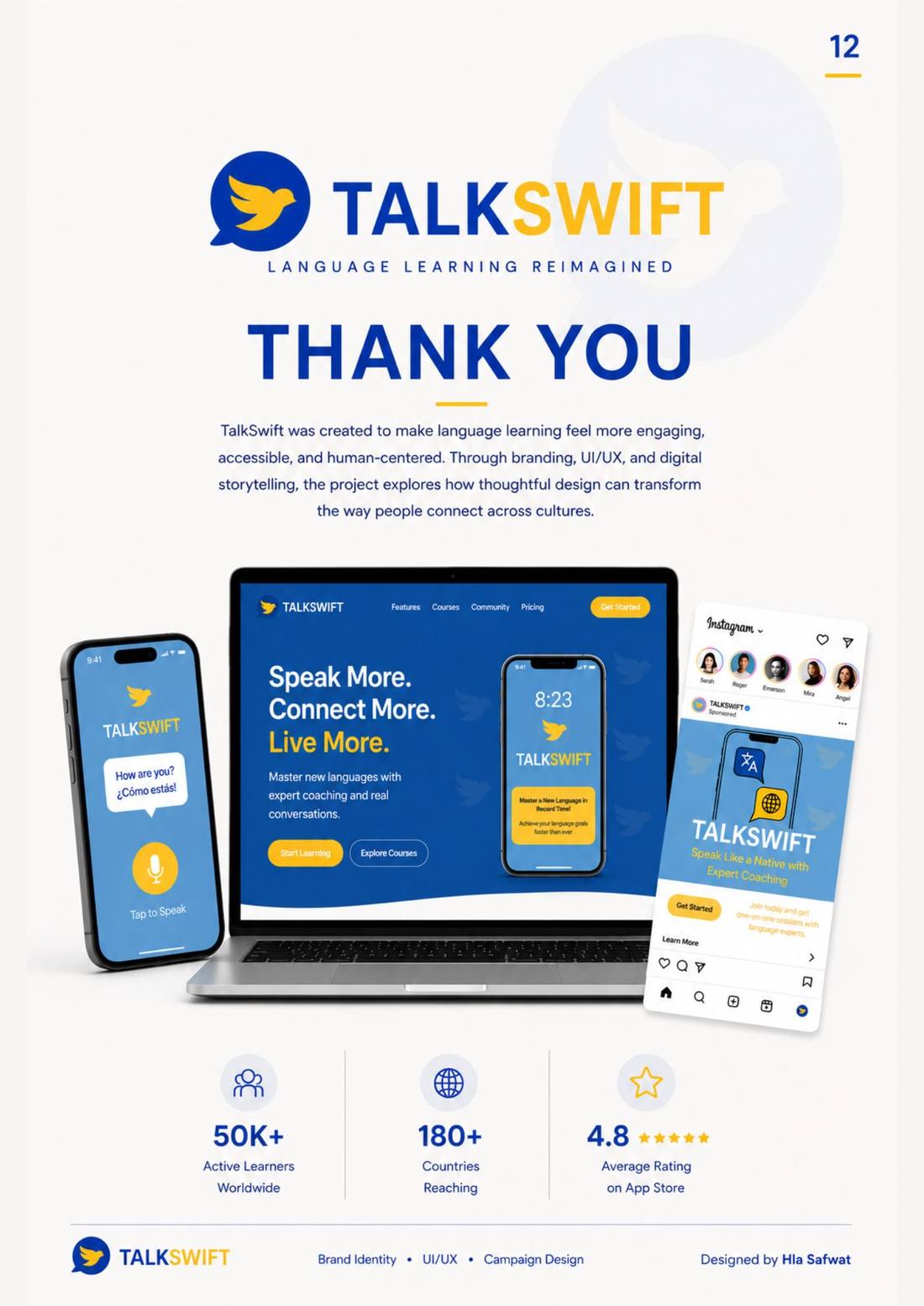 TalkSwift — Page 12, closing page