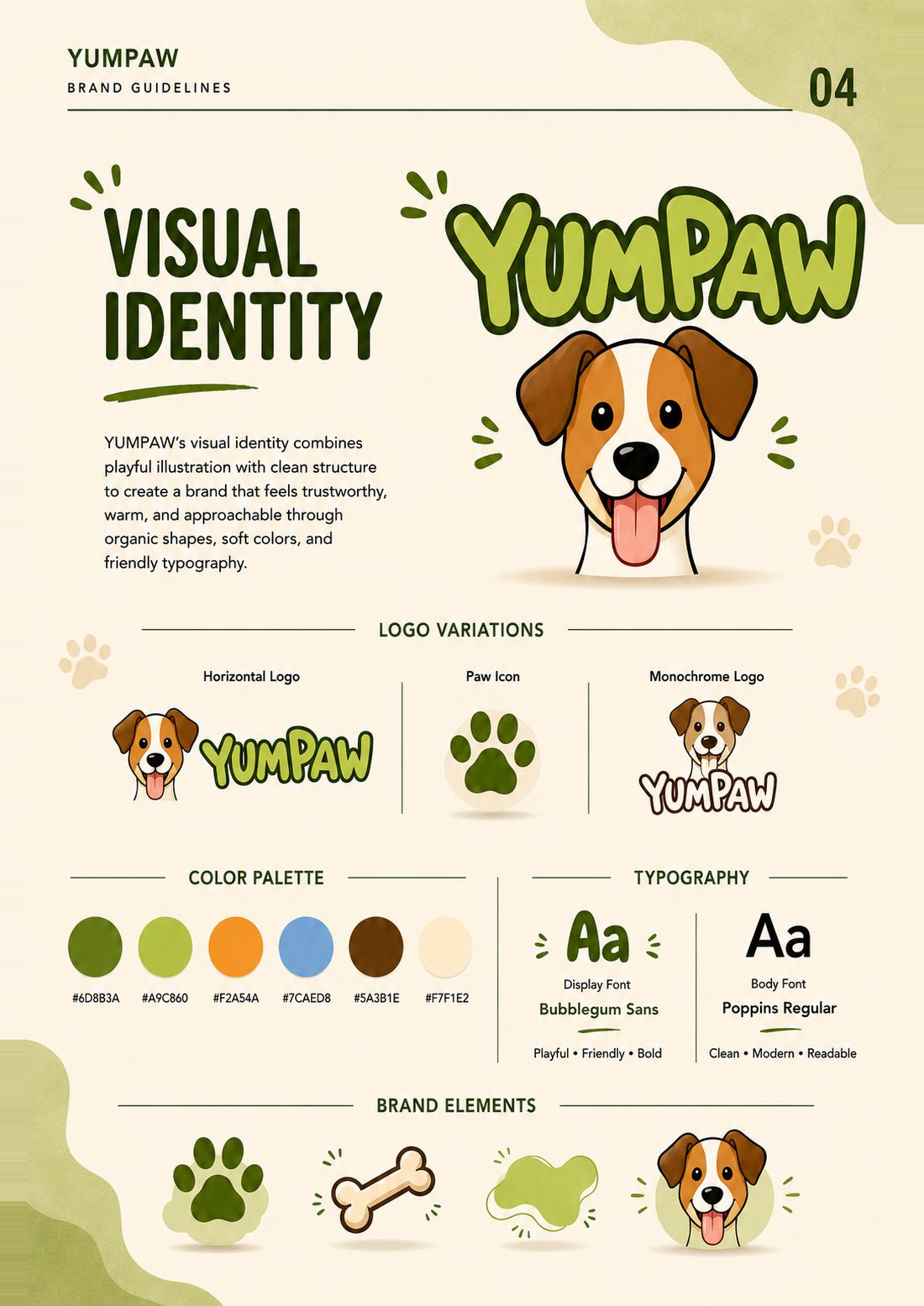 Yumpaw — Page 04, visual identity